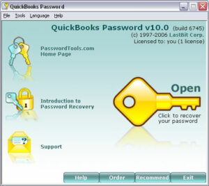 QB password reset tool