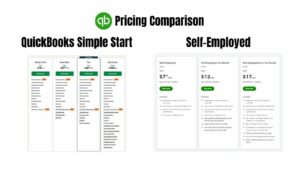 QuickBooks Simple Start vs Self-Employed: Pricing Comparison