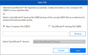 Repair QuickBooks company files