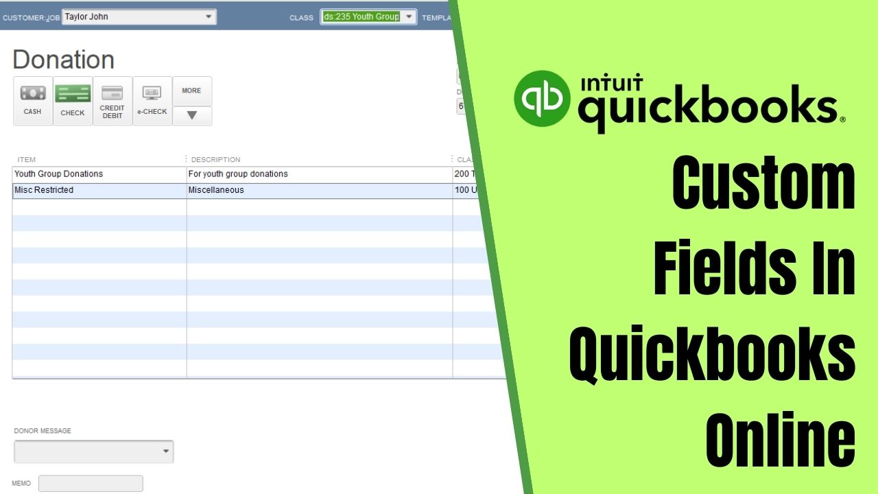 Custom Fields In Quickbooks Online