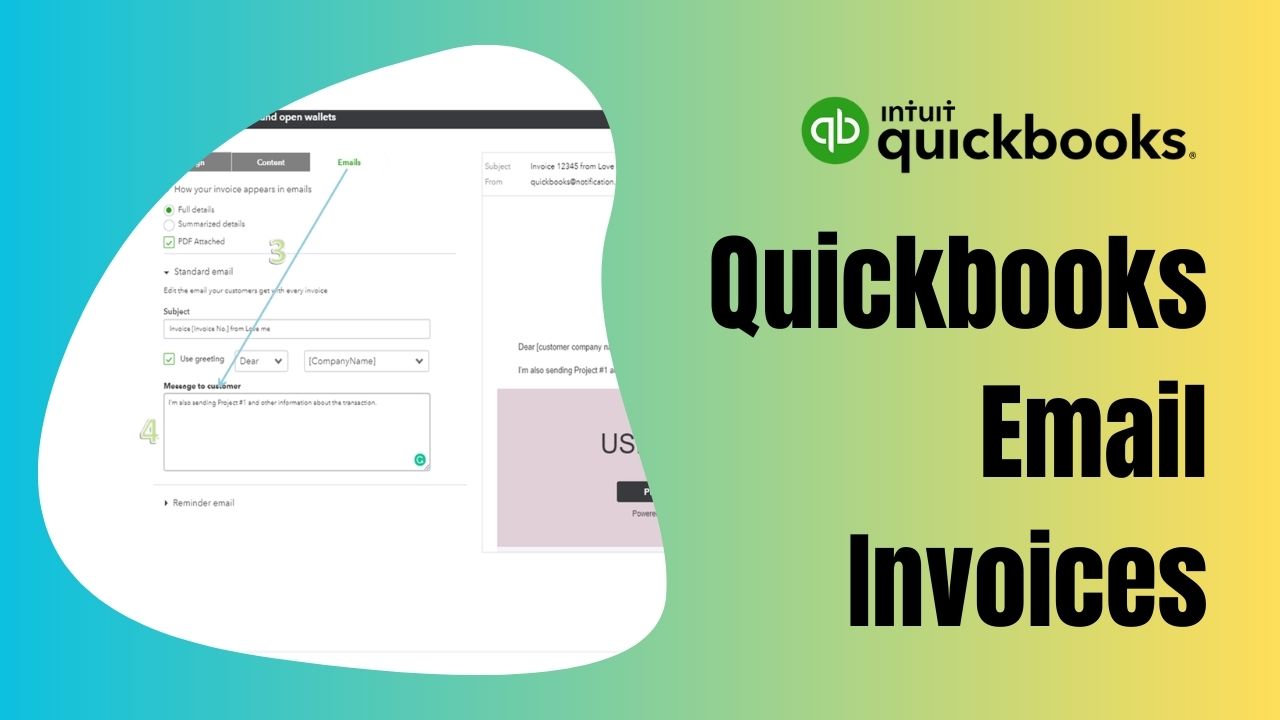 Quickbooks Email Invoices
