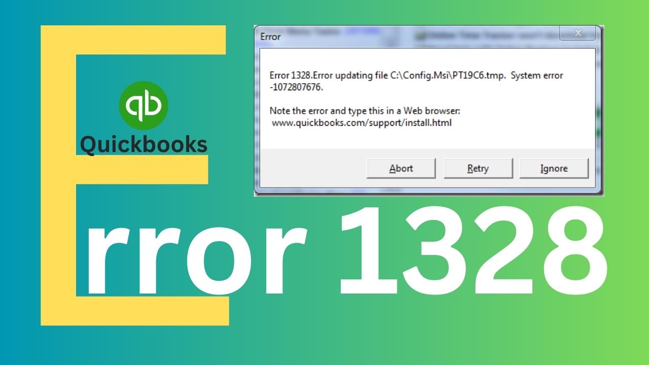 Quickbooks Error 1328