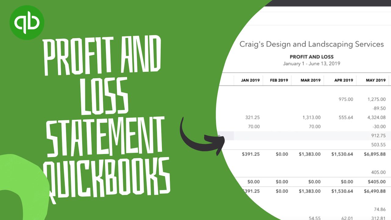 profit and loss statement quickbooks